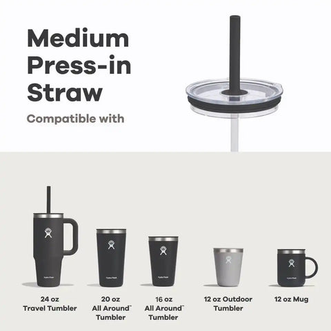 Medium Press-In Straw Lid