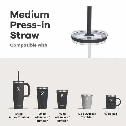 Medium Press-In Straw Lid
